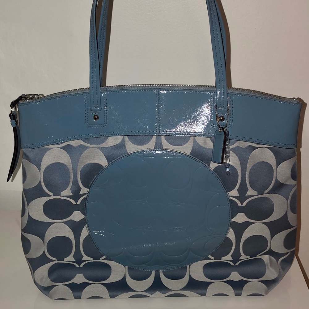 Coach monogram bag with leather (Authentic!)